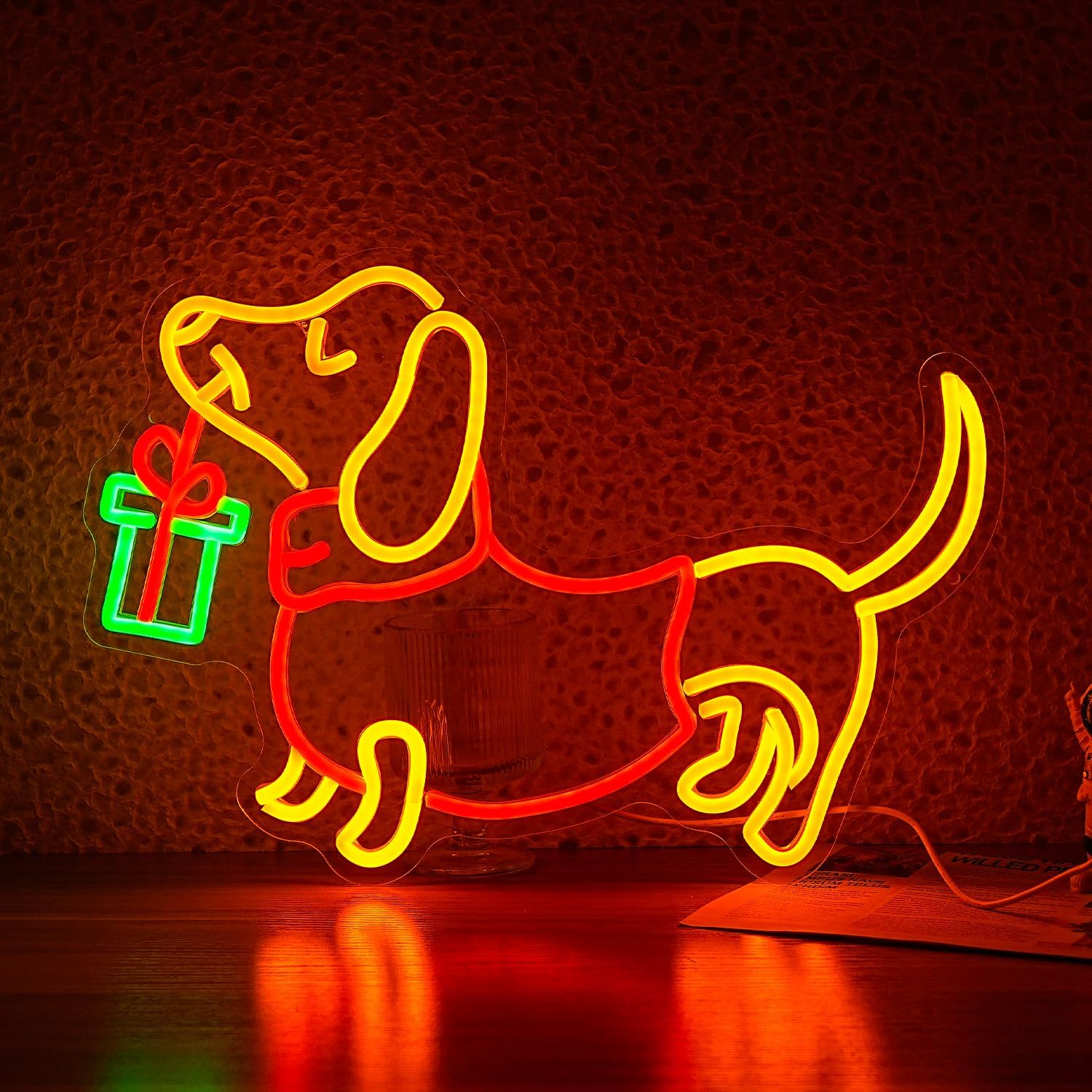Lighting Decoration Ideas For Home - USB dimbaar teckel neonbord LED-licht voor