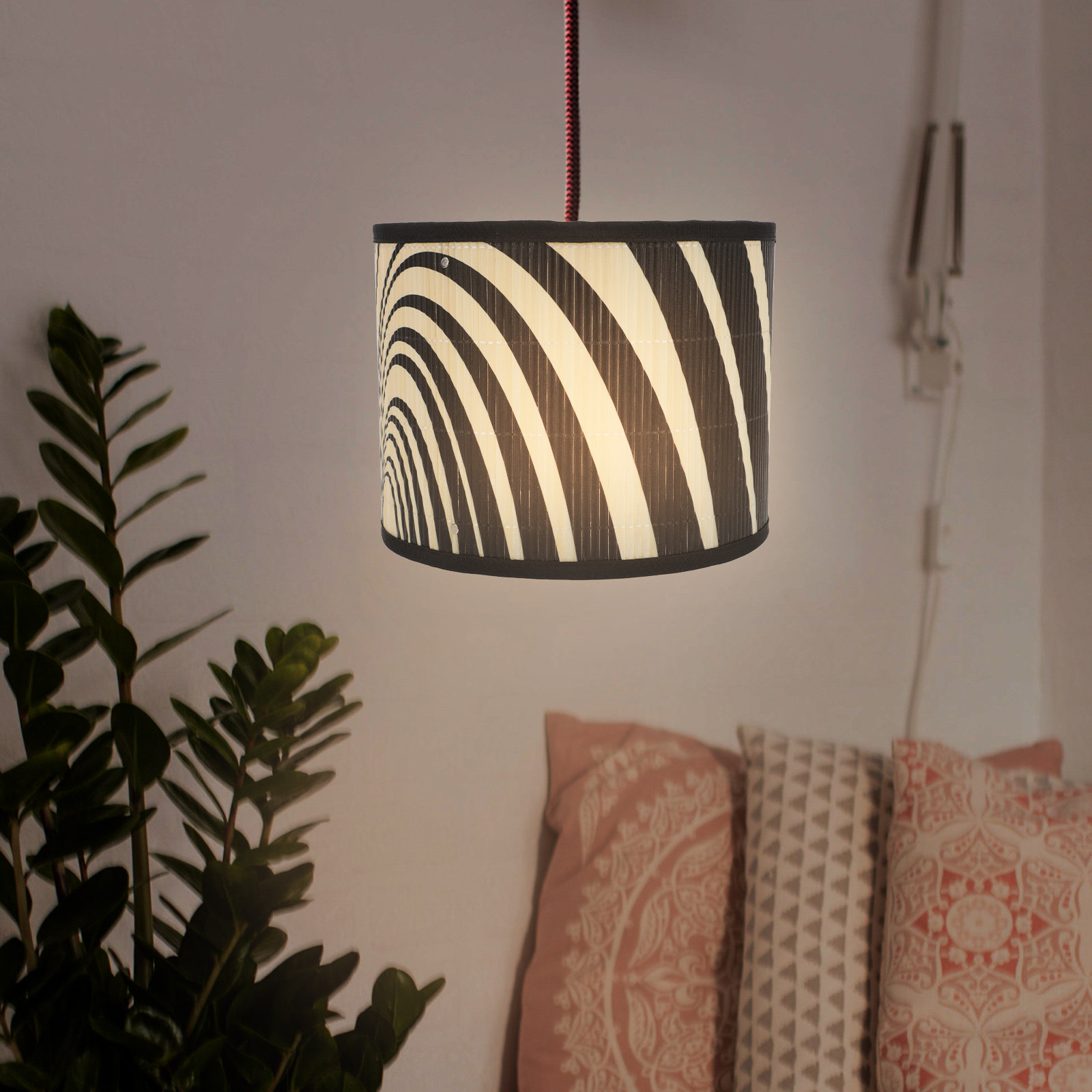 Geometric Lamp Shade - Geometrische lampenkap, decoratieve lichtafdekking, warme sfeer,
