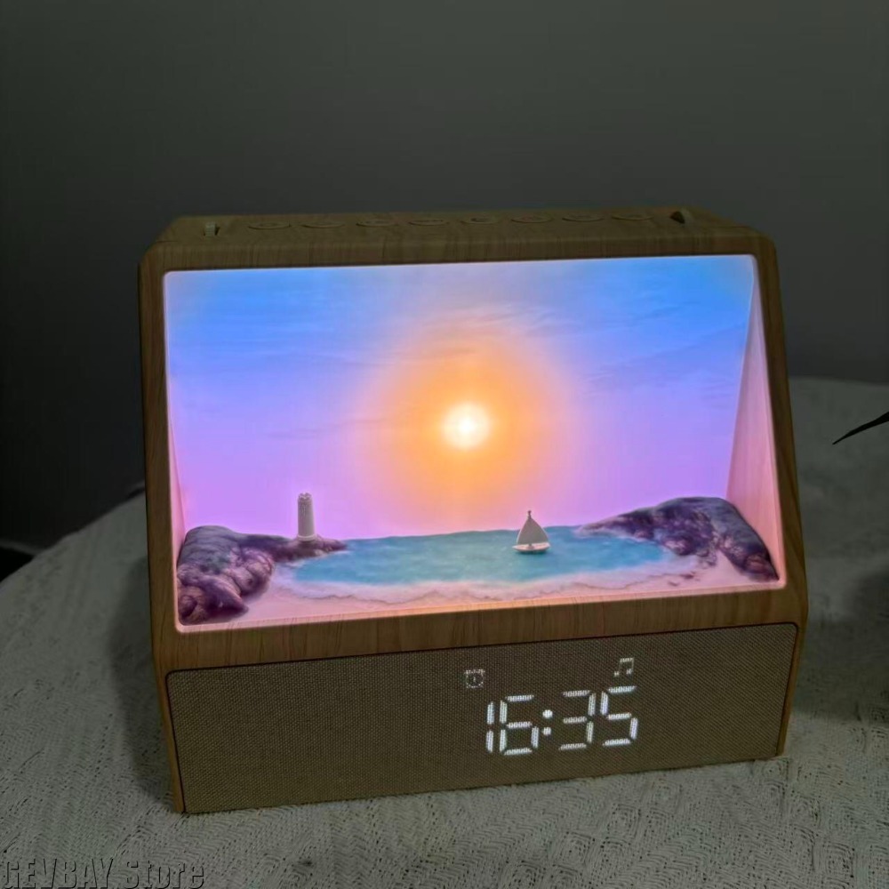 Lighting Decor Sunrise - Zonsopgang-wekkerlamp met witte ruis, weklicht met