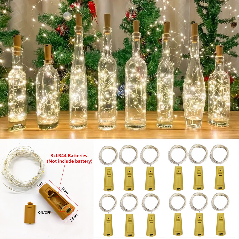 Decor Lighting Cork - 6 stks 20led Wijnfles met Kurk