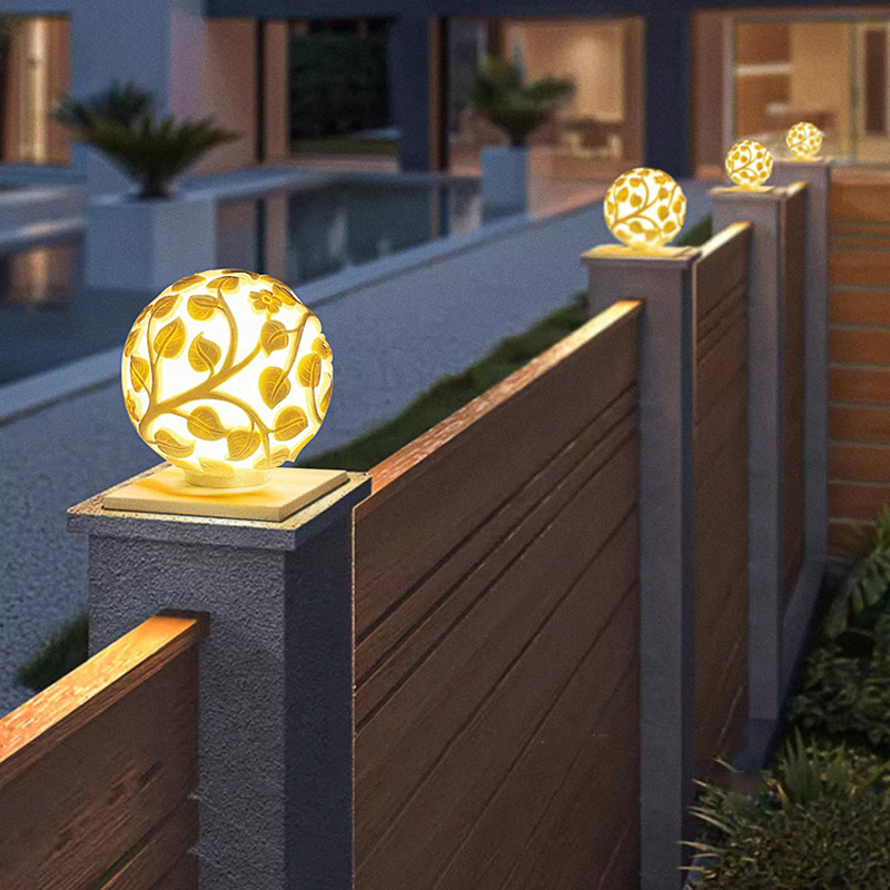 Lighting Decoration Outdoor - Buitenkolomverlichting op zonne-energie LED-kolomverlichting zonder zonne-energie