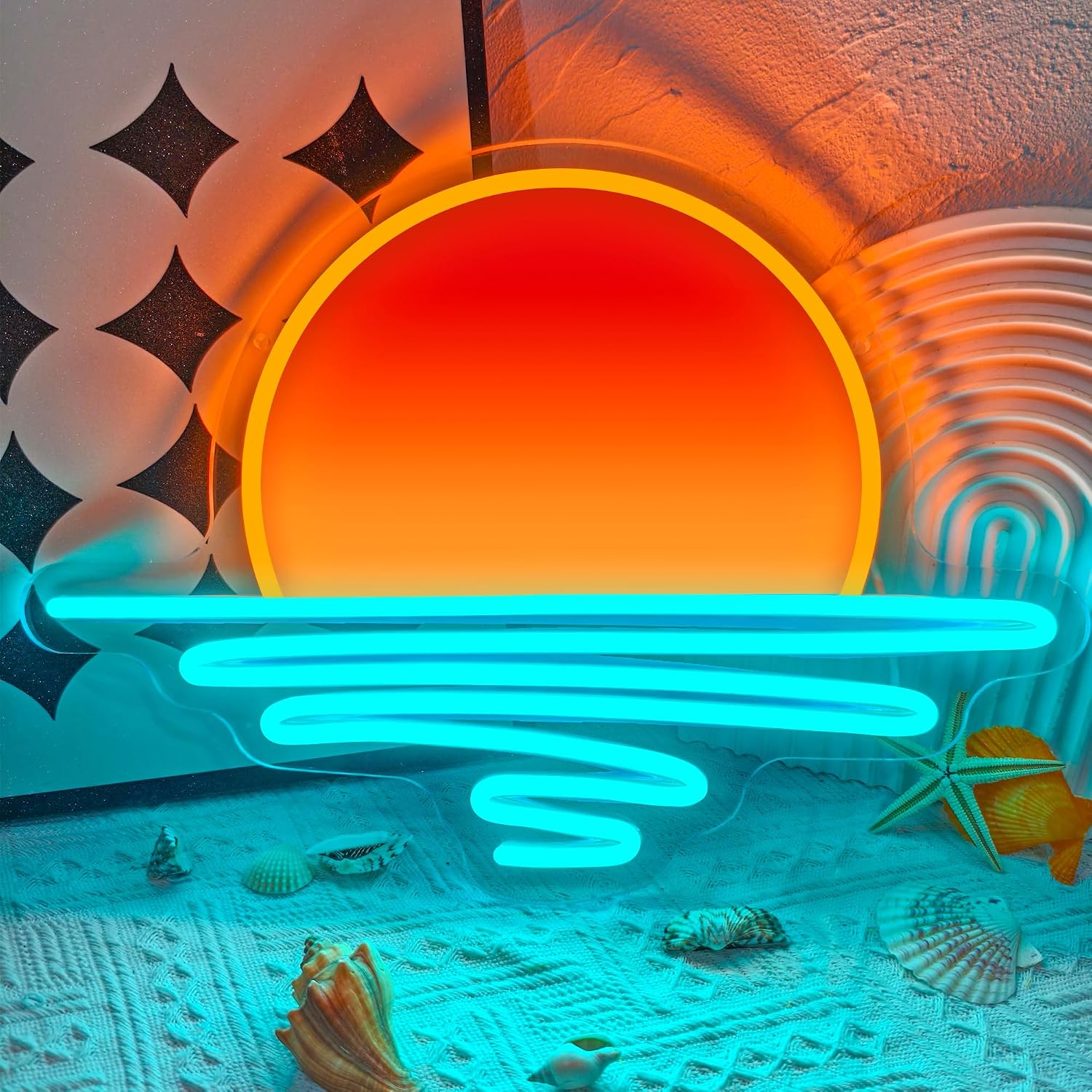Lighting Decor Sunrise - Sunrise Sunset Neon Sign USB-aangedreven LED-neonlicht