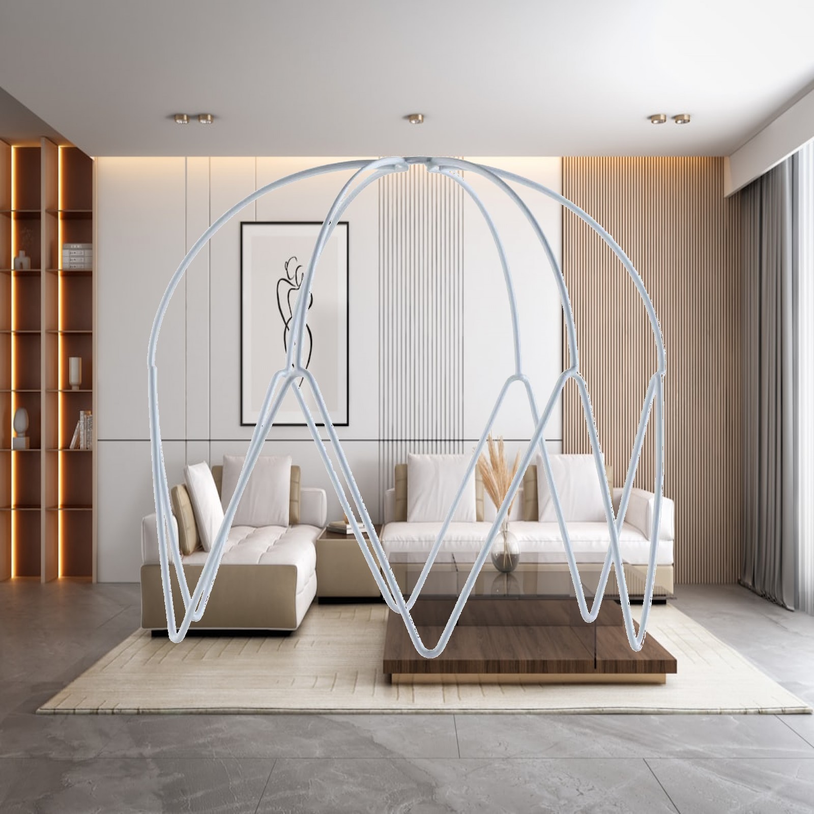 Geometric Lamp Shade - Geometrisch lampenkapframe, metalen houder voor hanglamp,