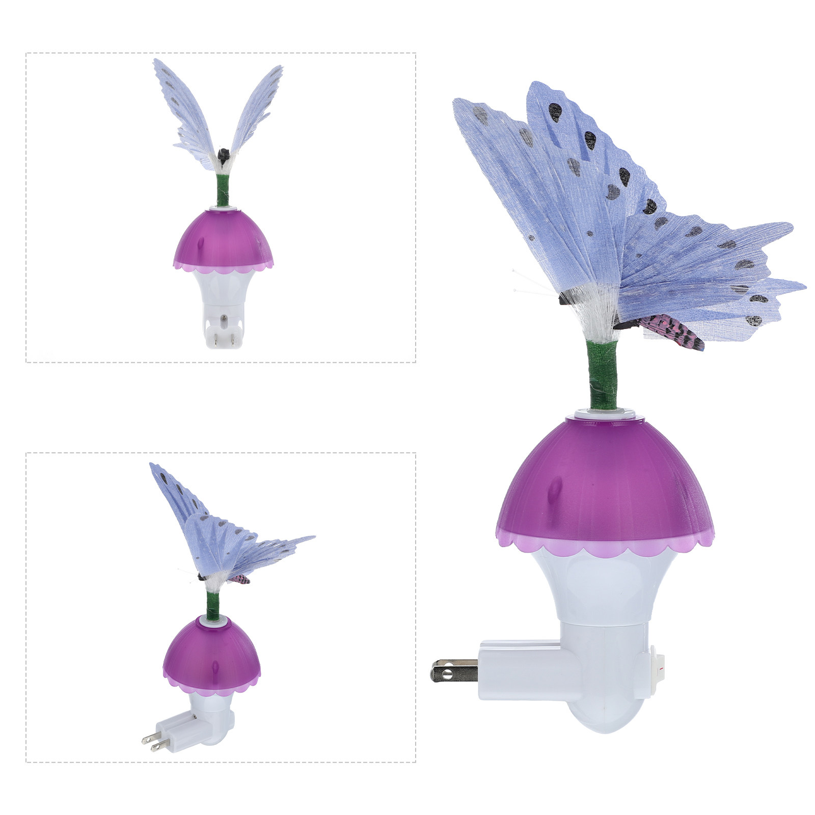 Lighting Decoration Ideas For Home - Nachtlampje met vlindermotief, 3D-lichteffect, warm en