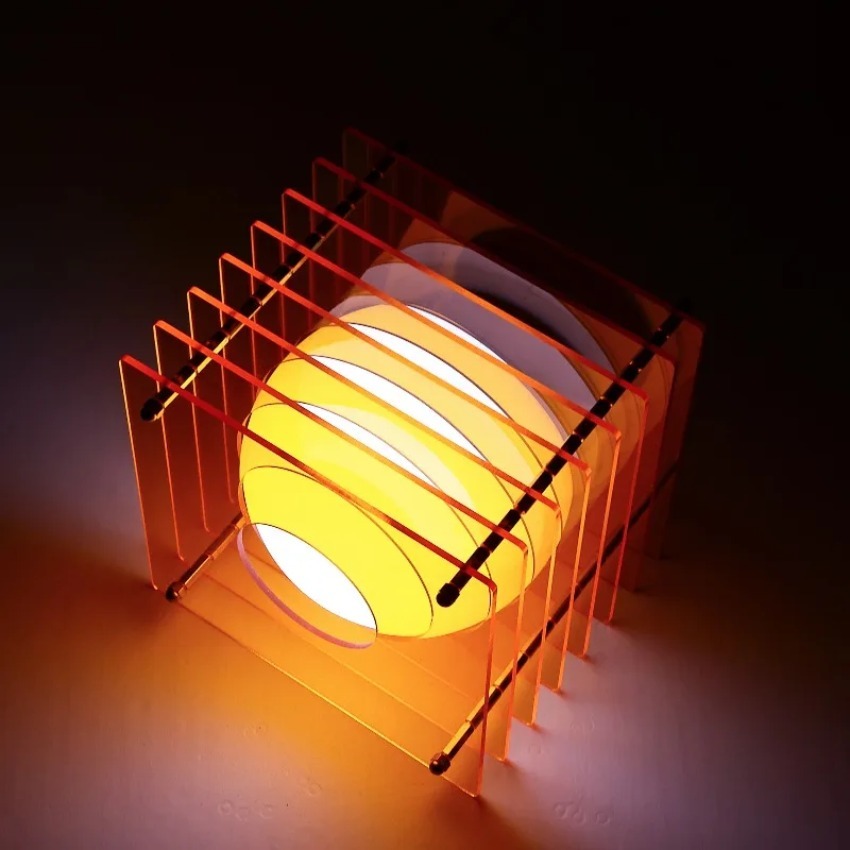 Lighting Decor Home - DIY Maanlamp Acryl Duizendlaagse Lamp Bureaudecoratie