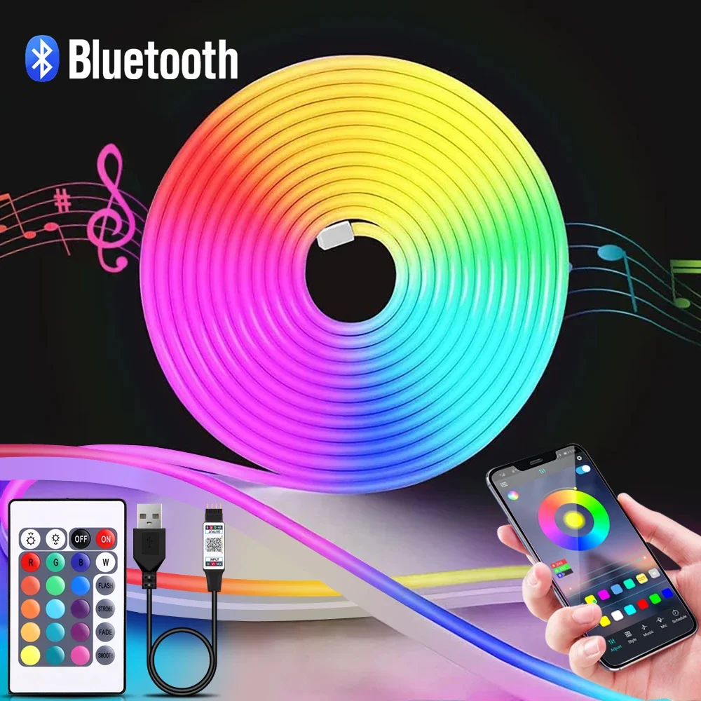 Lighting Decor Home - 1-5m RGB LED Neon Strip Licht