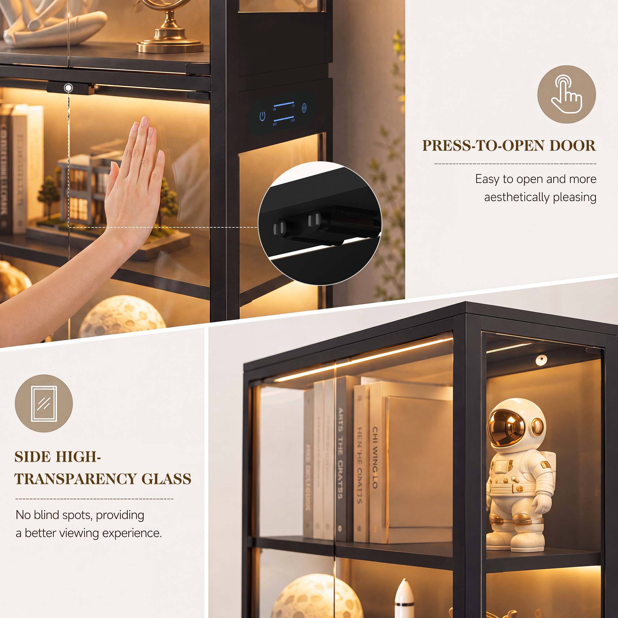 TCGBKAF 5-laags vitrinekast me - Lighting Decor Home recensie en prijs