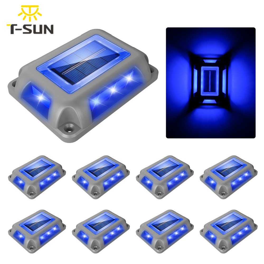 8Pc Blauw Licht Solar Light Ou - Lighting Decor Sunrise recensie en prijs