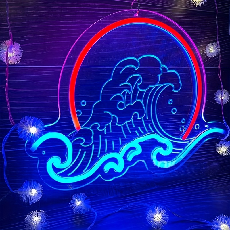 Wave Wall Neon Light Sign Sunr - Lighting Decor Sunrise recensie en prijs