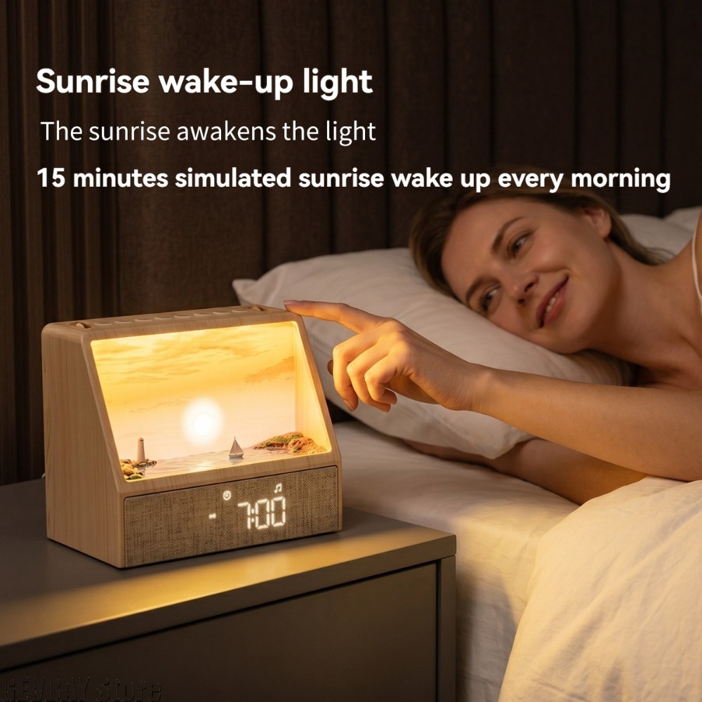 Zonsopgang-wekkerlamp met witt - Lighting Decor Sunrise recensie en prijs