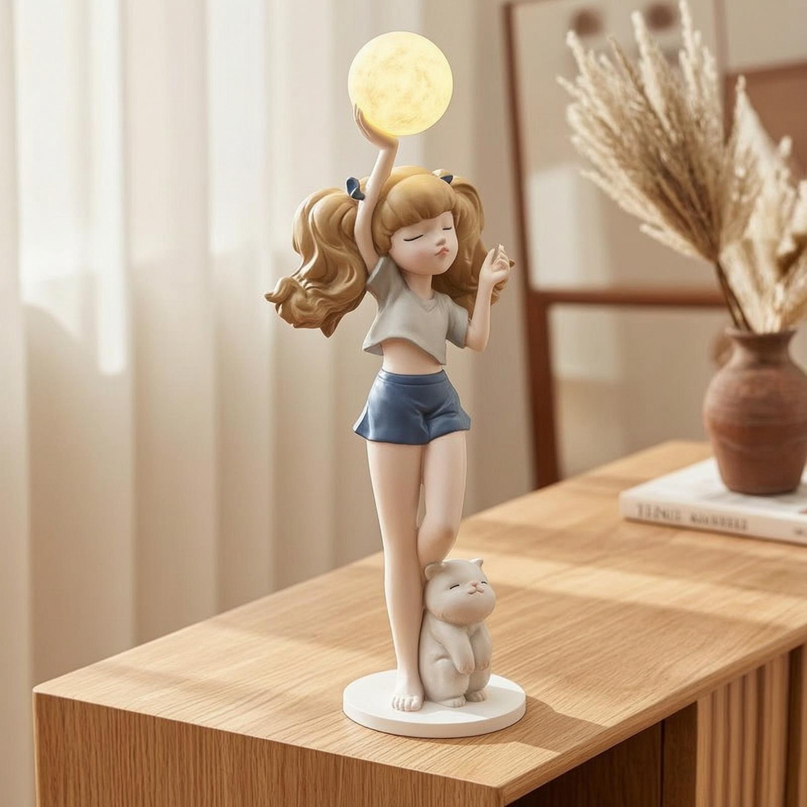 Elegante meisjesfiguurlamp met - Lighting Decor For Living Room recensie en prijs