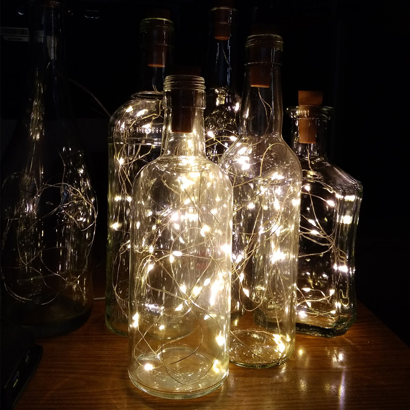 6 stks 20led Wijnfles met Kurk - Decor Lighting Cork recensie en prijs