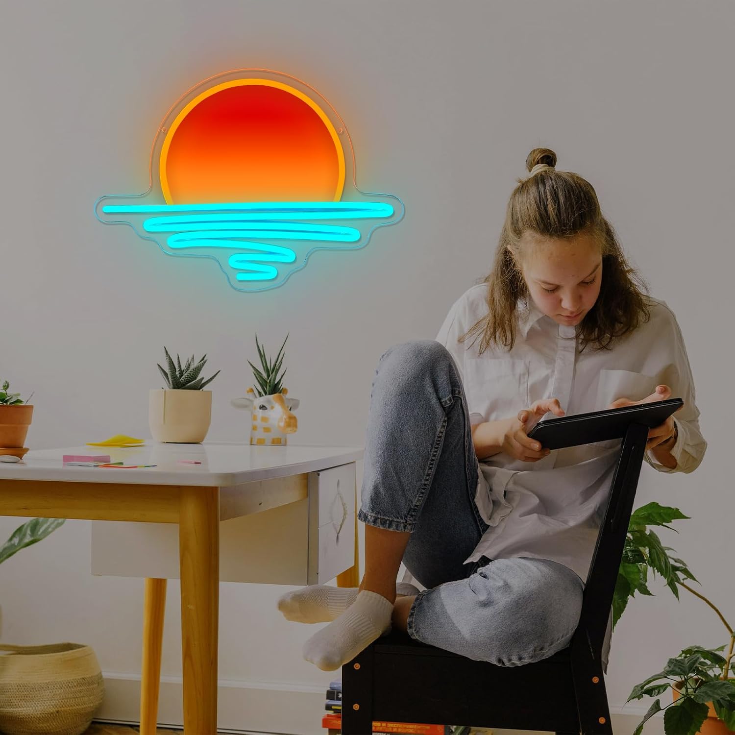 Sunrise Sunset Neon Sign USB-a - Lighting Decor Sunrise recensie en prijs