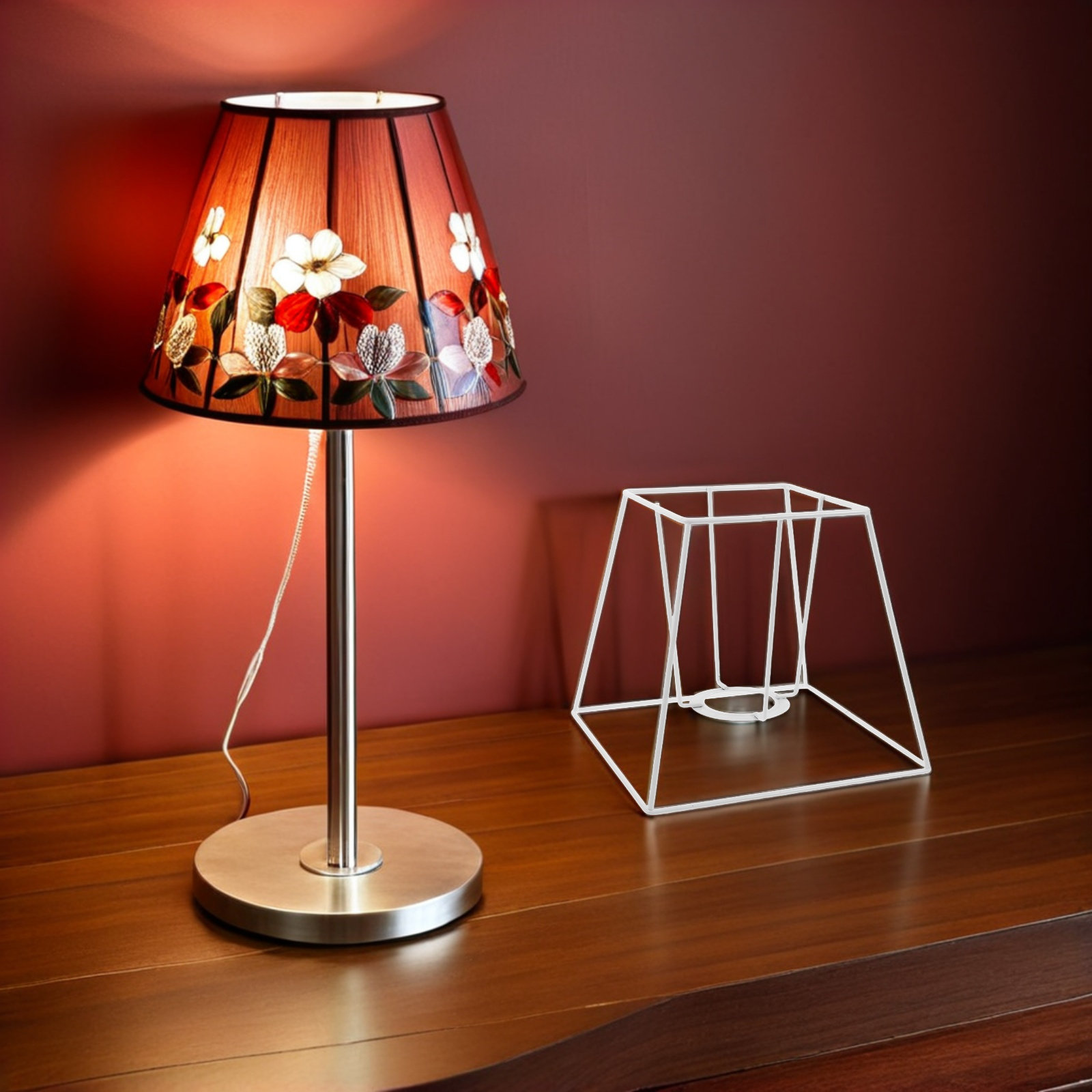 IJzerdraad lampenkaphouder, vi - Geometric Lamp Shade recensie en prijs