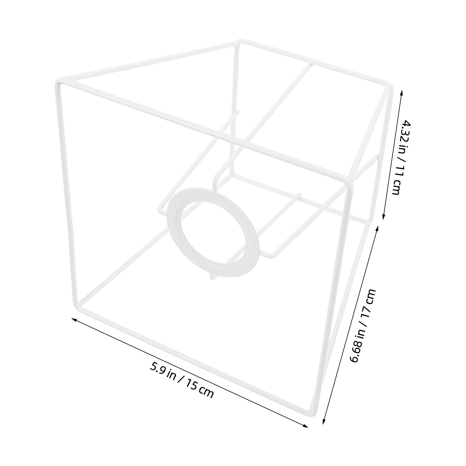 IJzerdraad lampenkaphouder, vi - Geometric Lamp Shade recensie en prijs