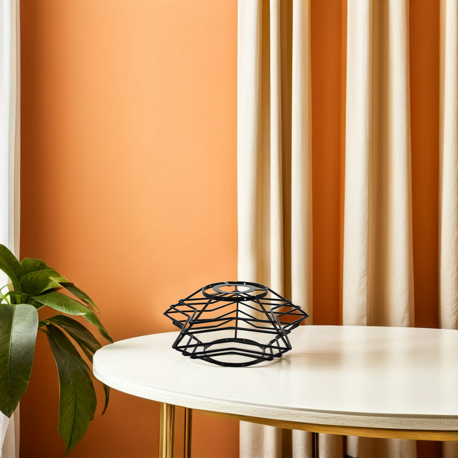 Zwarte geometrische metalen la - Geometric Lamp Shade recensie en prijs