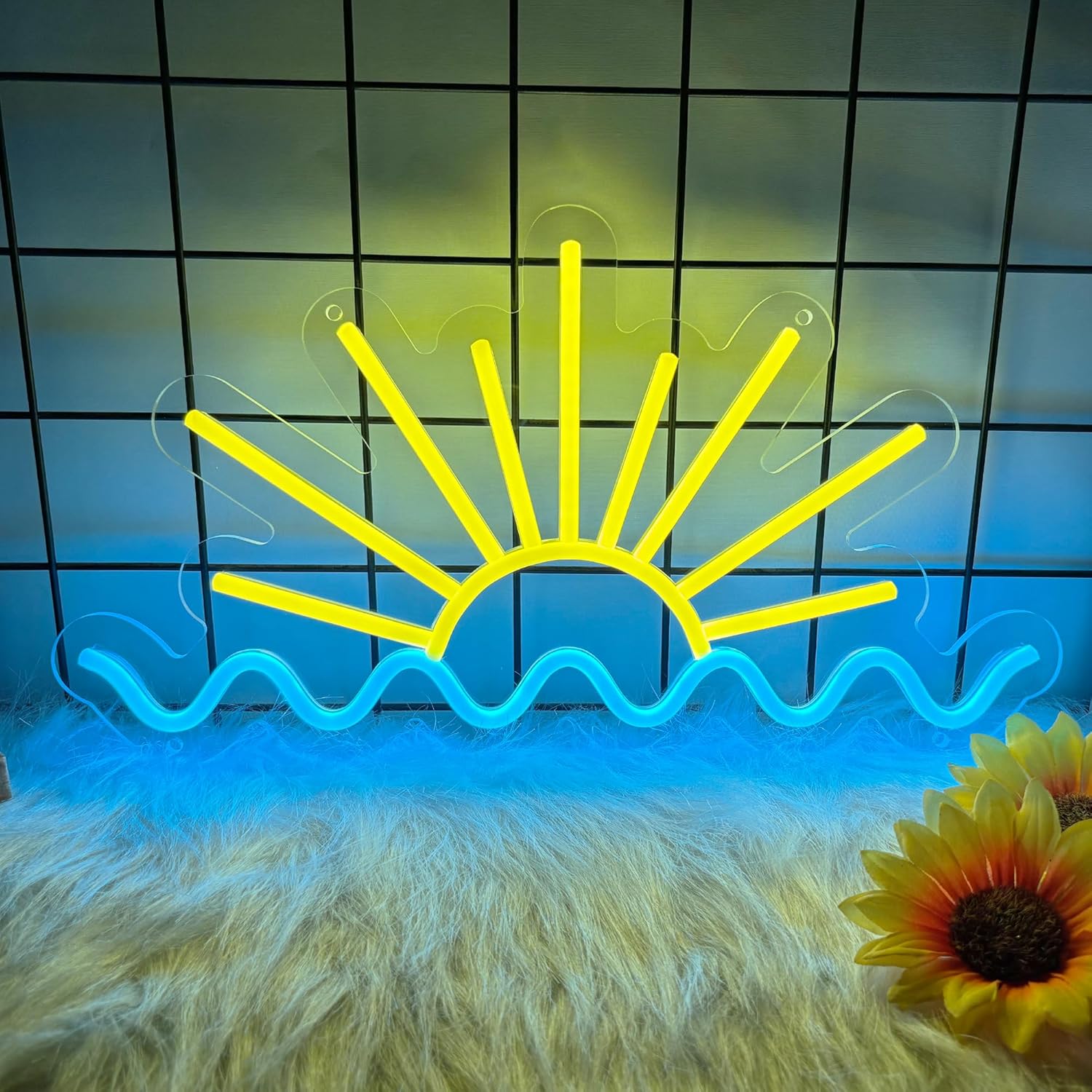 Zonsopgang Oceangolf Neonbord  - Lighting Decor Sunrise recensie en prijs