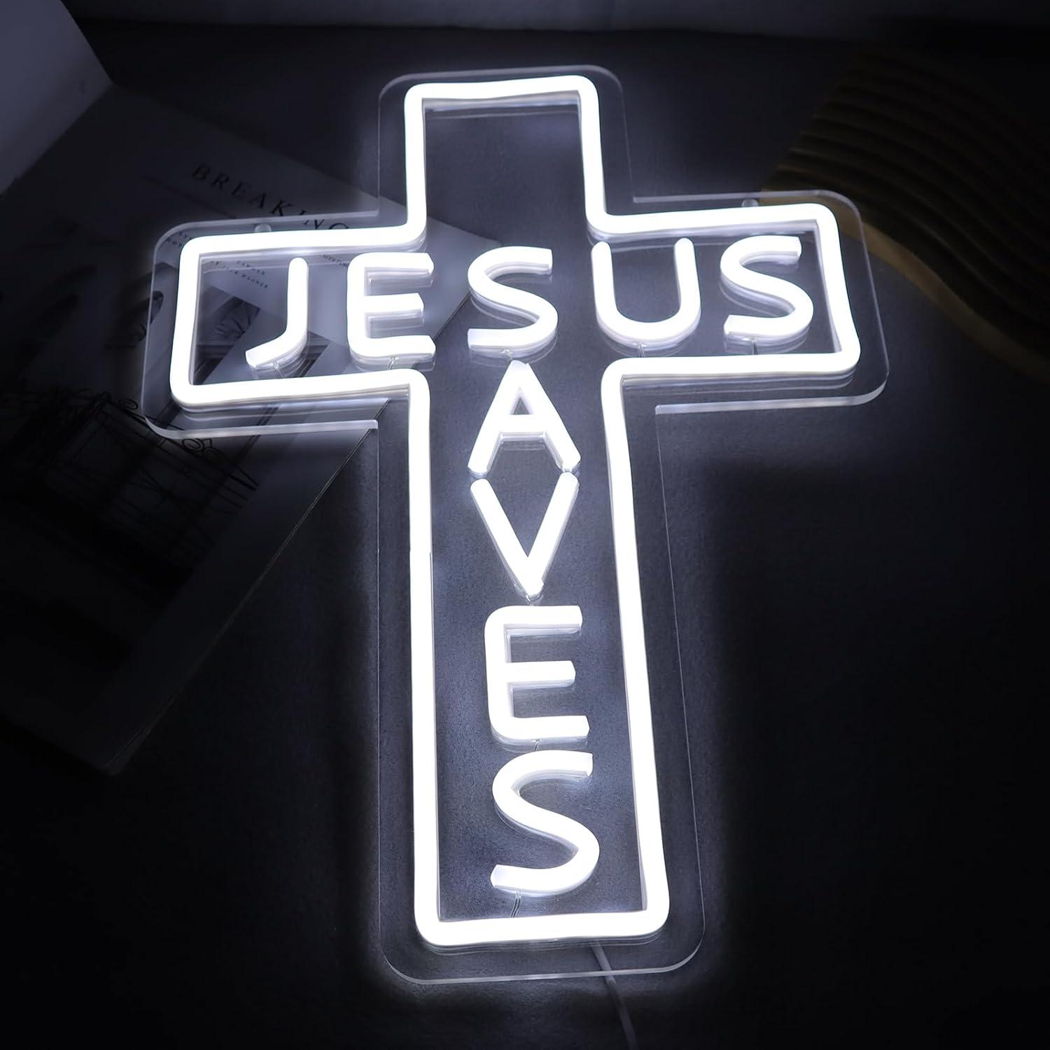 Jesus Saves Cross Neonborden U - Lighting Decor For Living Room recensie en prijs