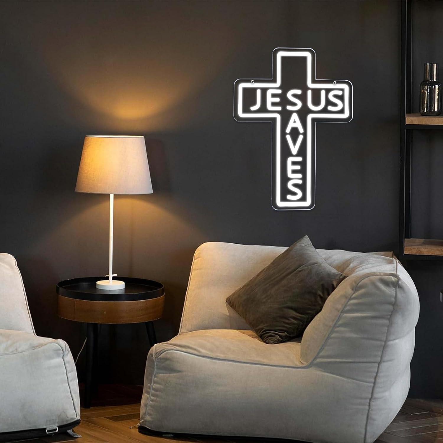 Jesus Saves Cross Neonborden U - Lighting Decor For Living Room recensie en prijs