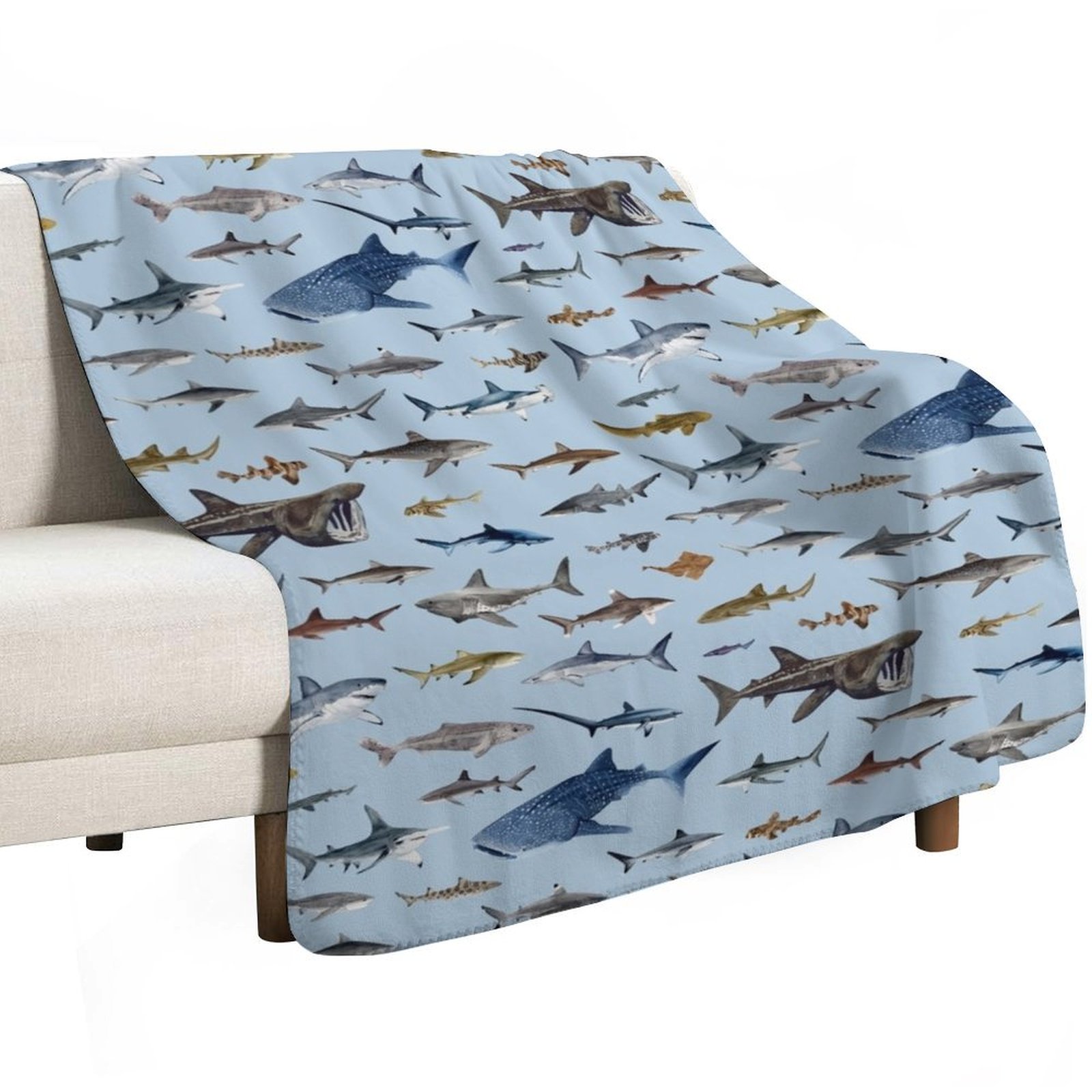 SHARKS poster – lichtblauwe de - Lighting Decoration Ideas For Home recensie en prijs
