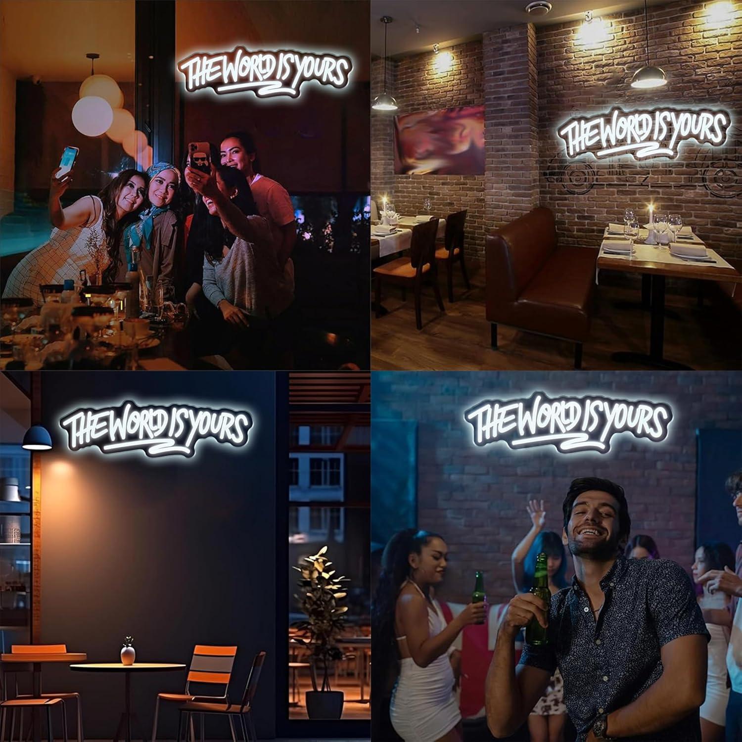 De wereld is van jou Neonbord  - Lighting Decoration Wedding recensie en prijs