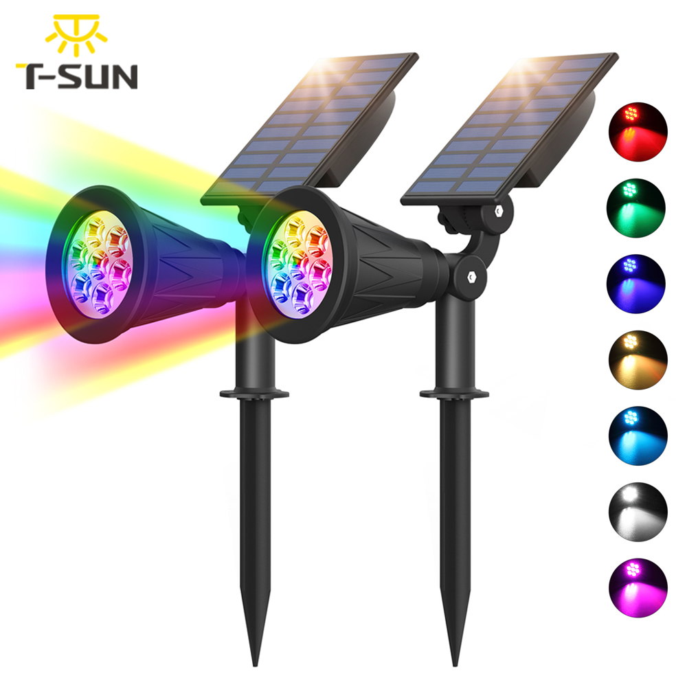 1Pc/2Pcs 7LED Solar Spotlight  - Lighting Decor Sunrise recensie en prijs