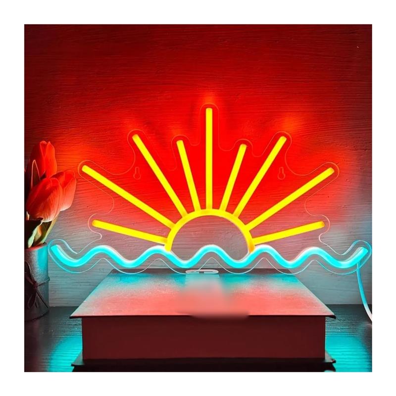 Sunrise Sunset Neon Sign Beach - Lighting Decor Sunrise recensie en prijs