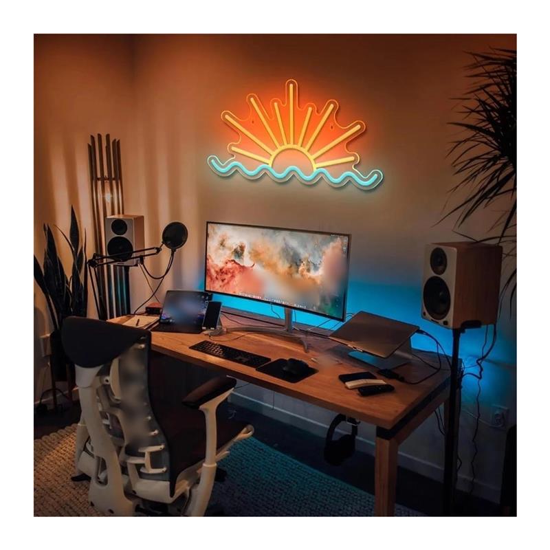 Sunrise Sunset Neon Sign Beach - Lighting Decor Sunrise recensie en prijs