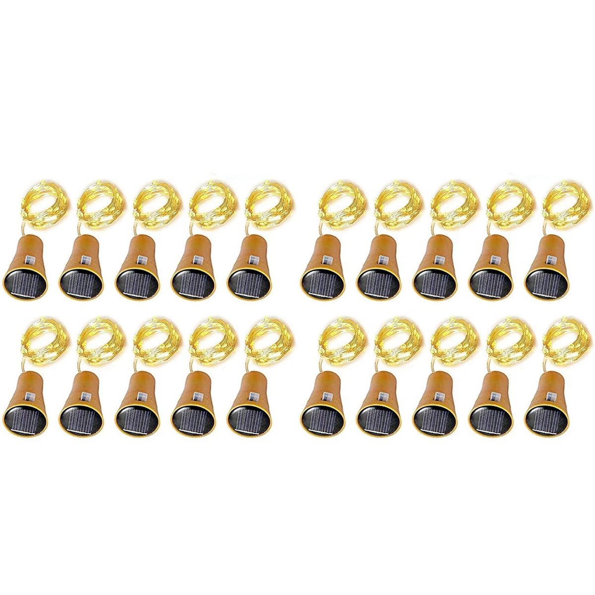 ABXF-20Pcs Solar Wijnfles Lich - Decor Lighting Cork recensie en prijs