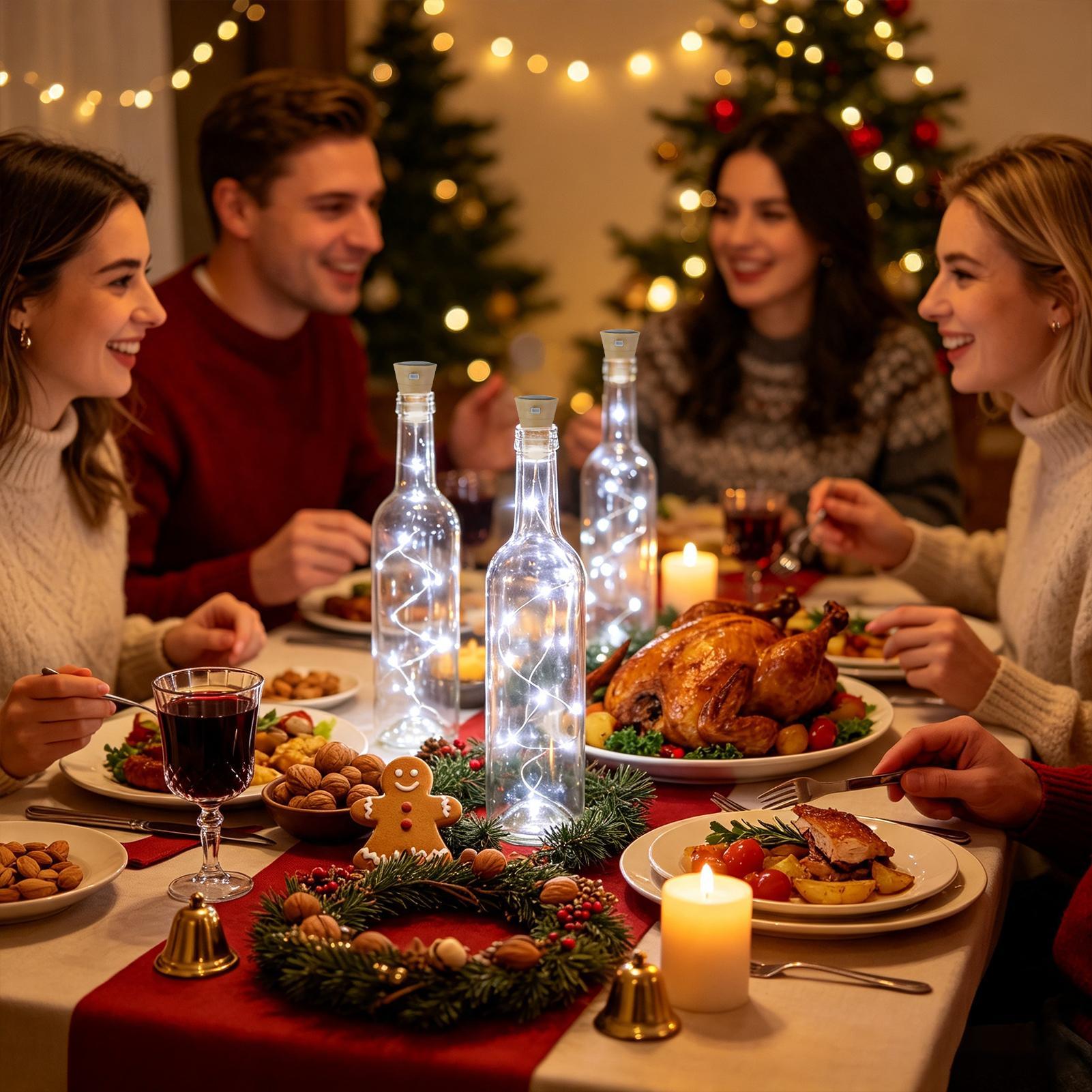 Wijnfleslampjes met kurk 6 stu - Decor Lighting Cork recensie en prijs