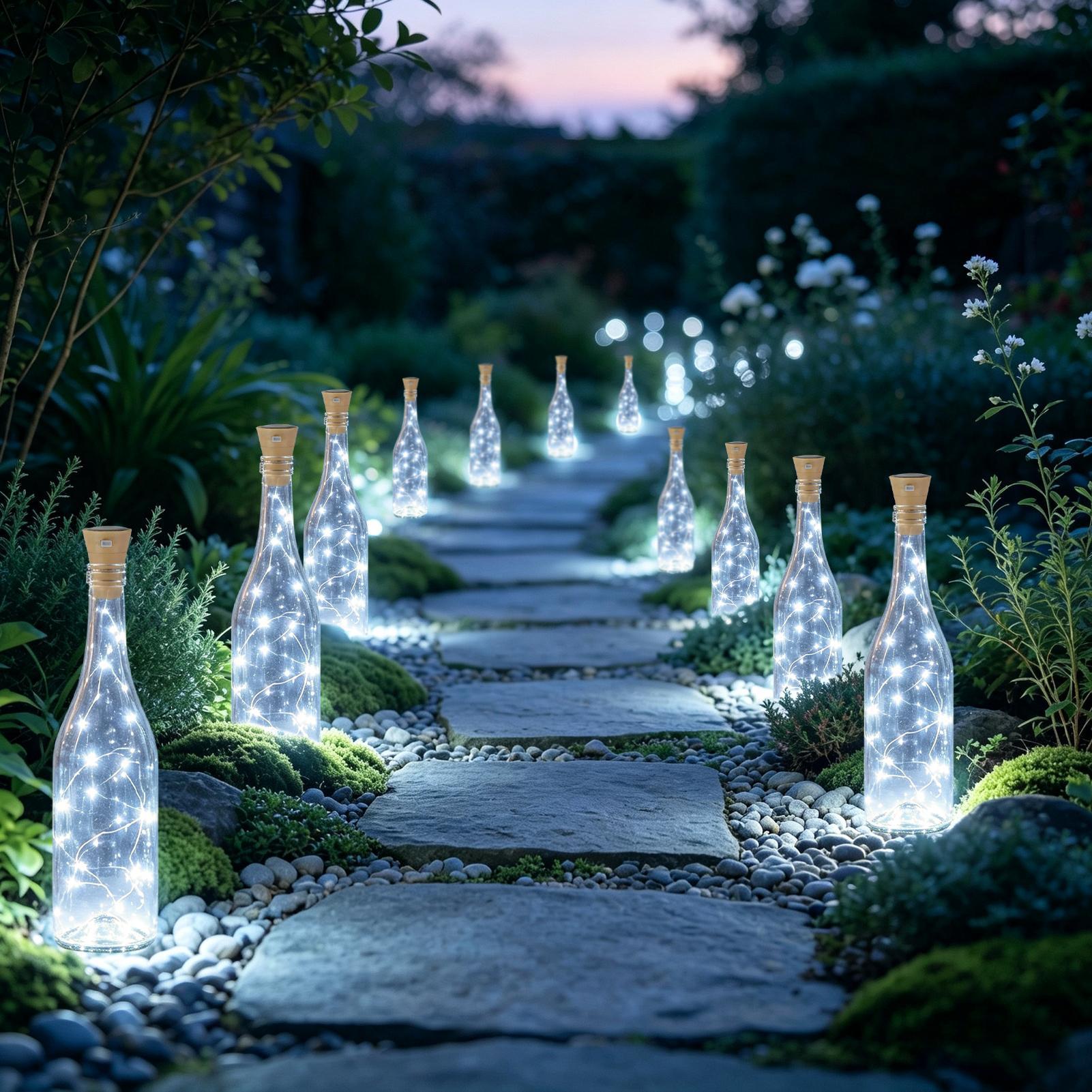 Wijnfleslampjes met kurk 6 stu - Decor Lighting Cork recensie en prijs