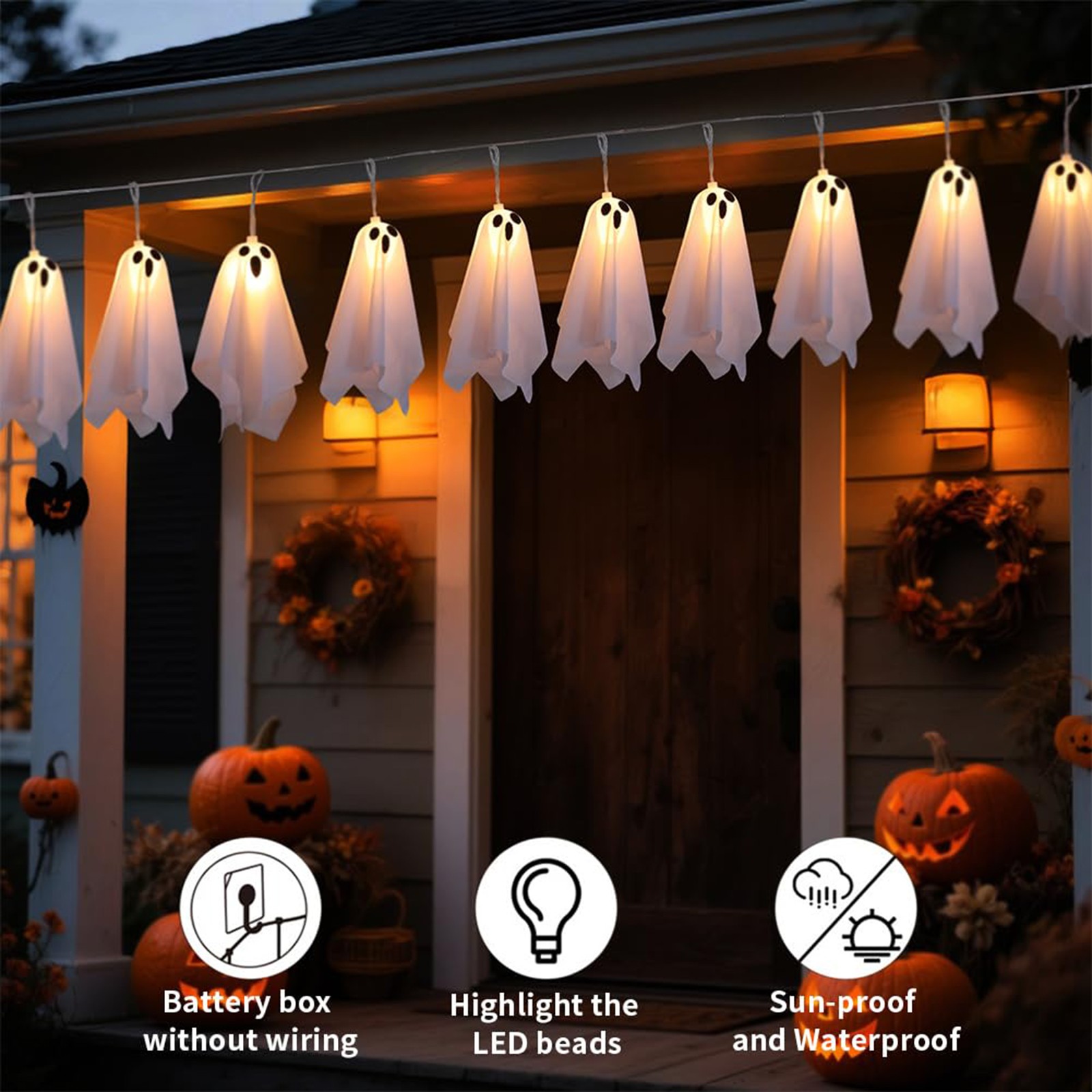 Spookhuis Decor Halloween Ghos - Lighting Decor For House recensie en prijs