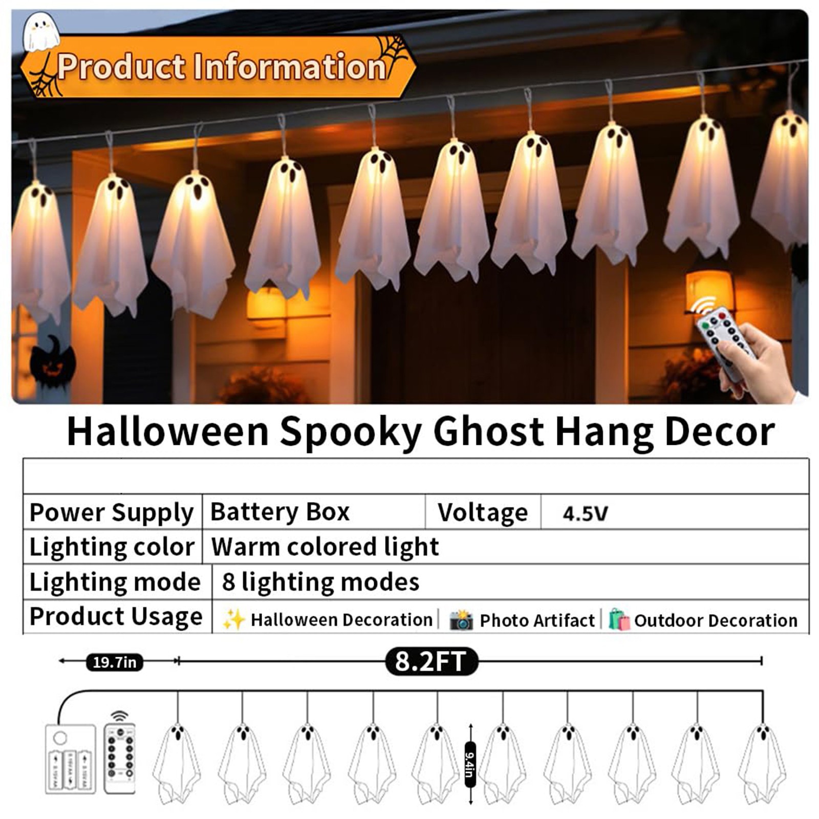 Spookhuis Decor Halloween Ghos - Lighting Decor For House recensie en prijs