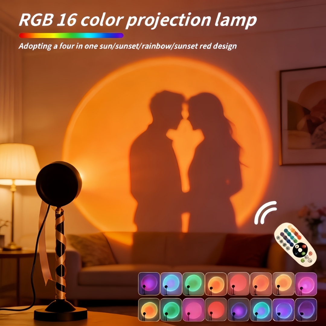 16-kleurige zonsondergang proj - Lighting Room Decor Photo recensie en prijs