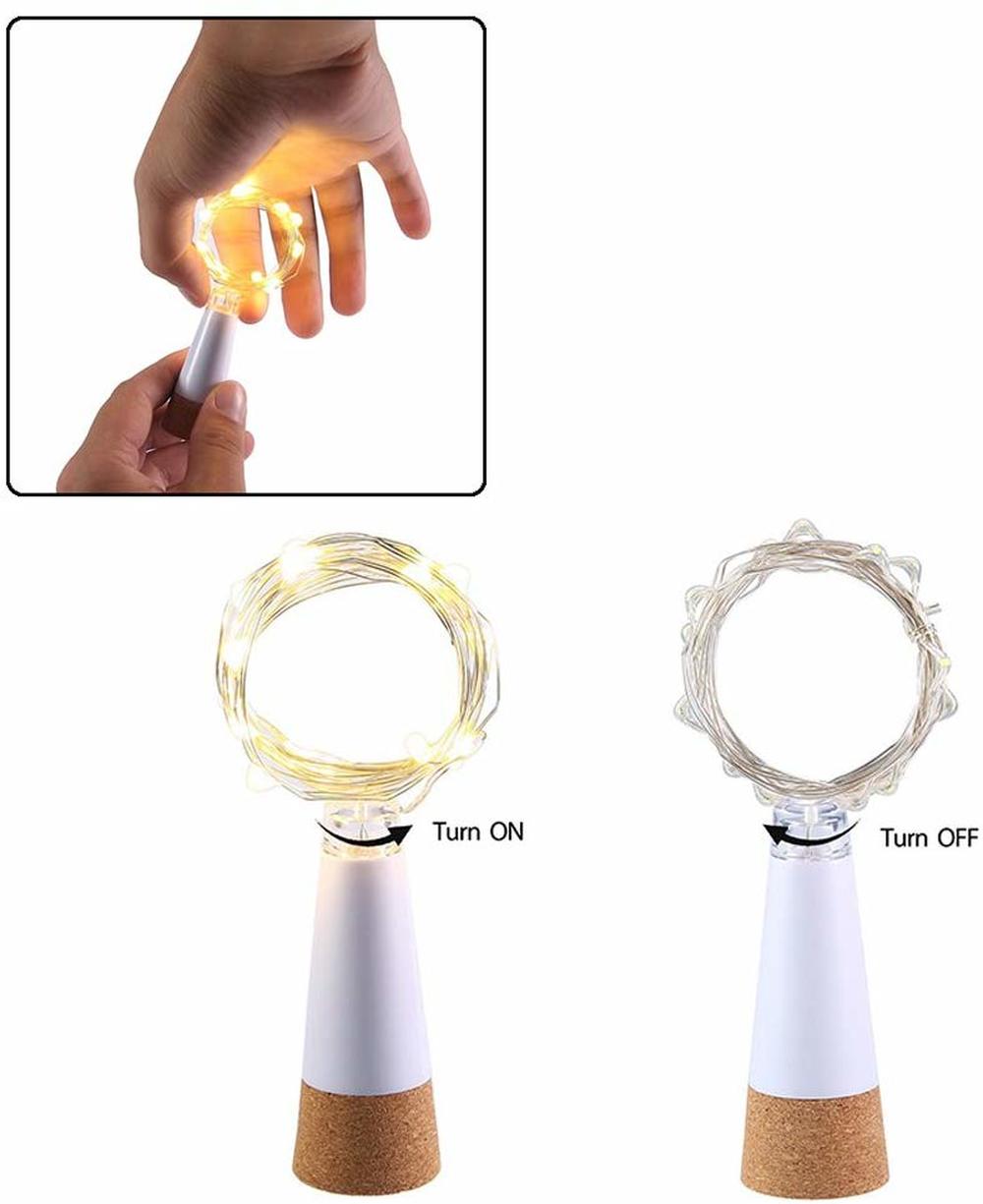 2 m 20 LED kurkfles sprookjesl - Decor Lighting Cork recensie en prijs